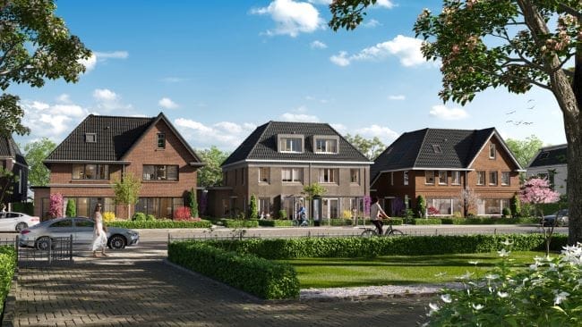 Twee-onder-een-kapwoningen Heereweg Lisse